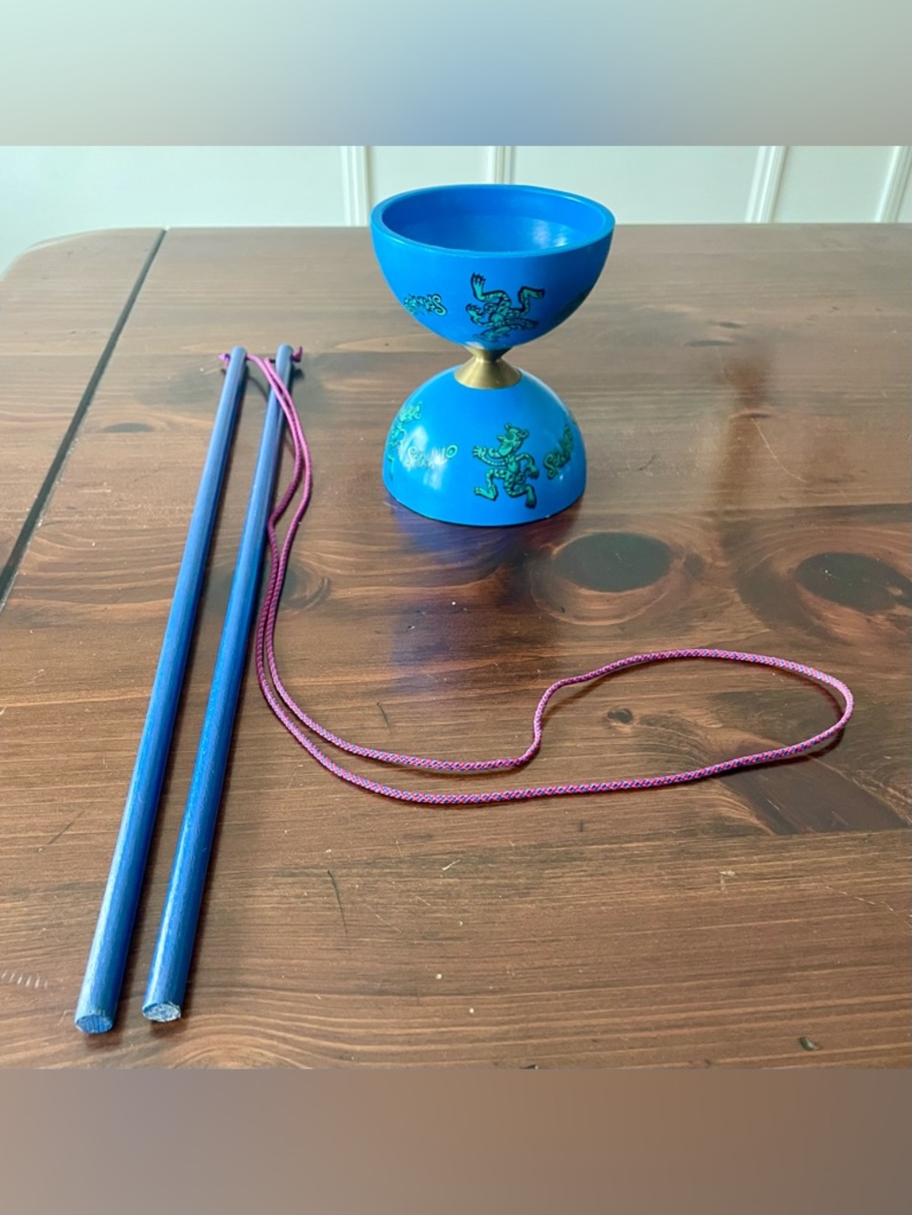 Vintage ‘Spin-Ab-Lo’ Diabolo by Spintastics - Blue (Late 1990’s / Y2K)